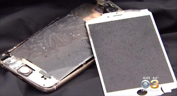 美国再曝iphone6plus充电时爆炸:充电器没受影响