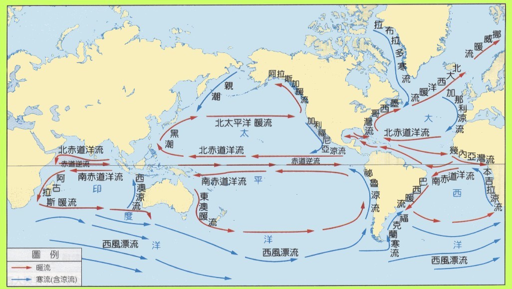 西太平洋洋流示意图图片