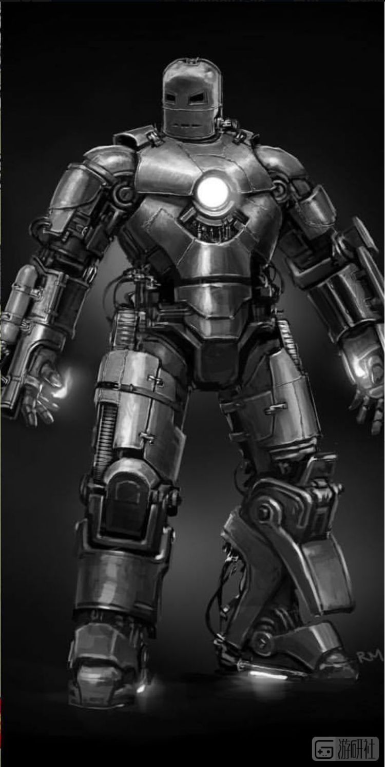 ryan meinerding在2006年设计的《钢铁侠》mark 1 早期概念图