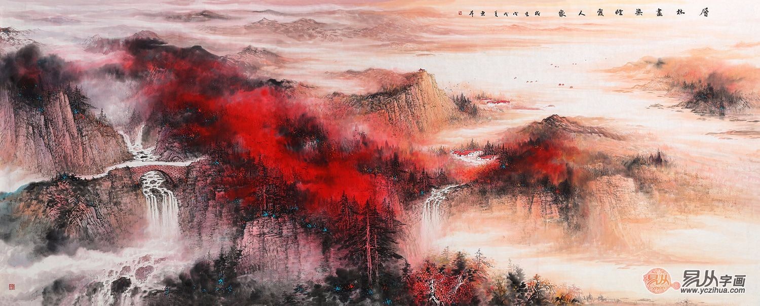 中美协会员画家赵洪霞,写意山水中的意境表露