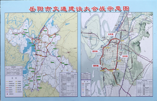 岳阳南环线规划线路图图片