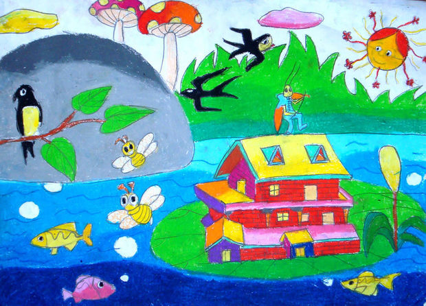 春天在哪里 绘画图片