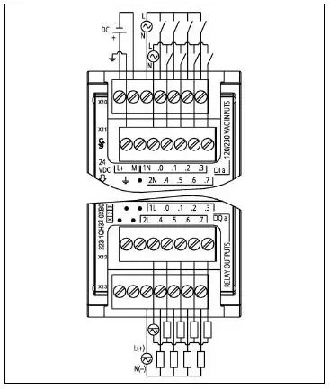 西門子plc接線,s71200plc接線圖設計大全