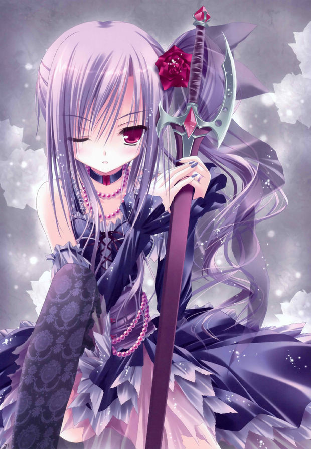 谁能给我一些银发少女女的动漫图片?