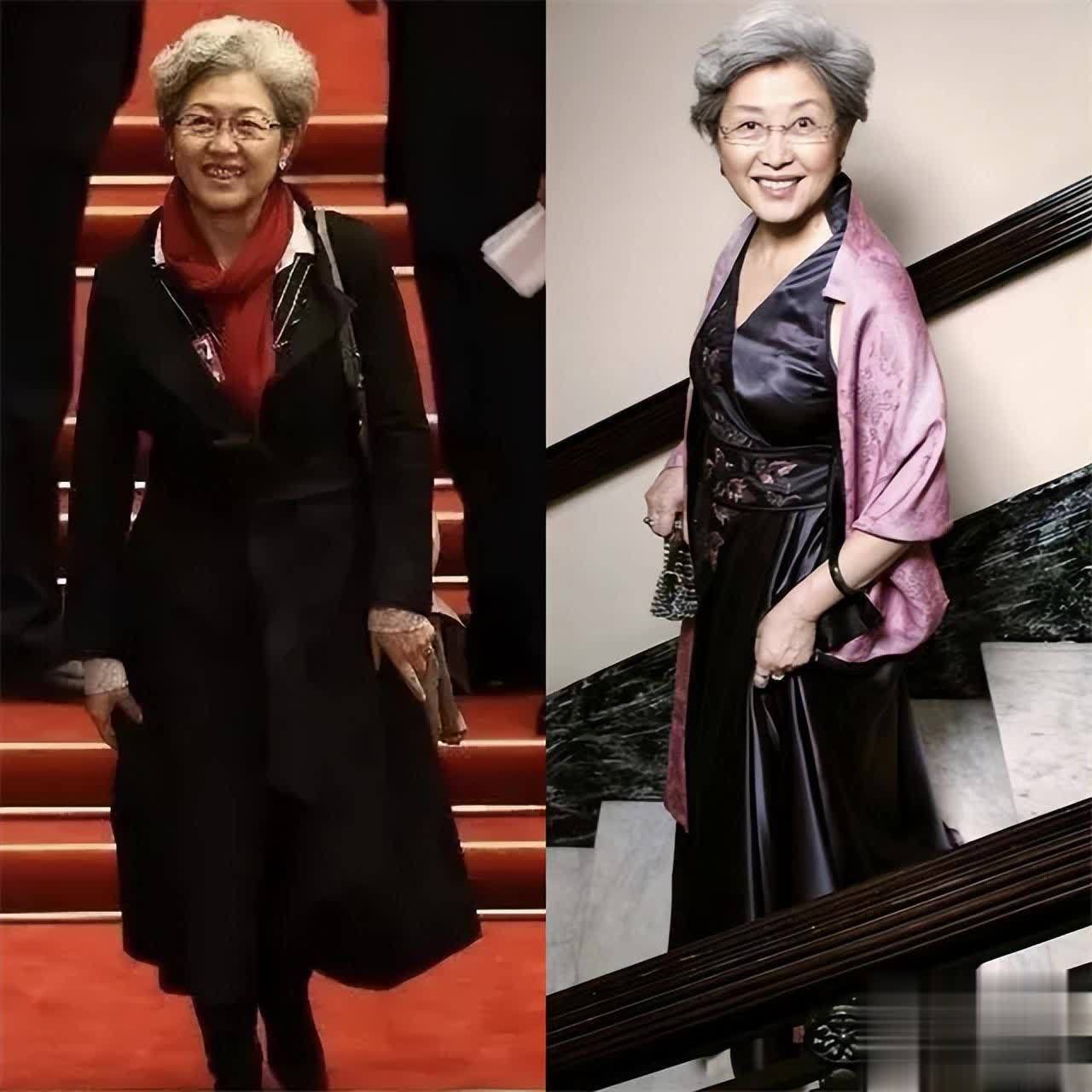71岁傅莹才是真体面人:裙不上膝,衣穿成套,头发花白气质也高级 - 360娱乐,你开心就好