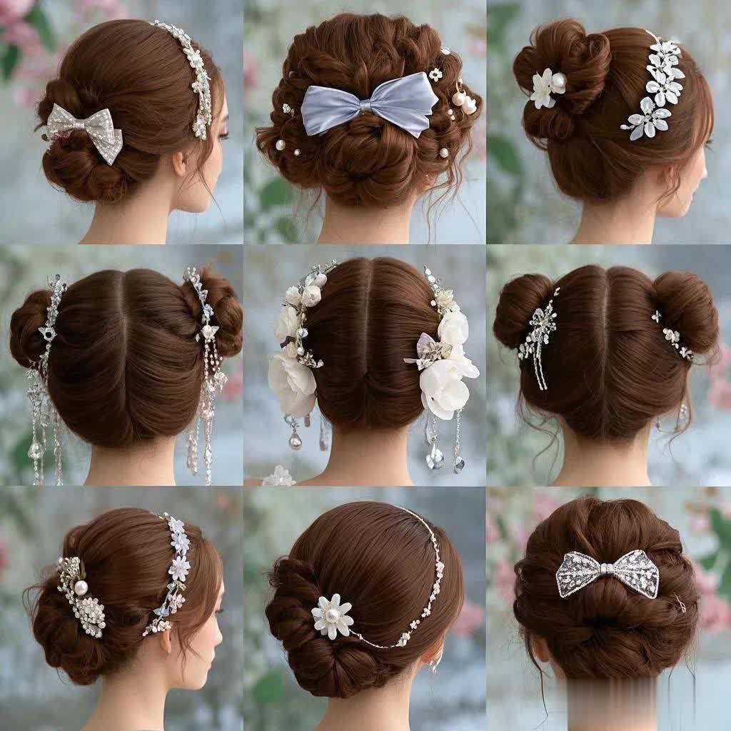 鞠婧祎同款花仙子盘发