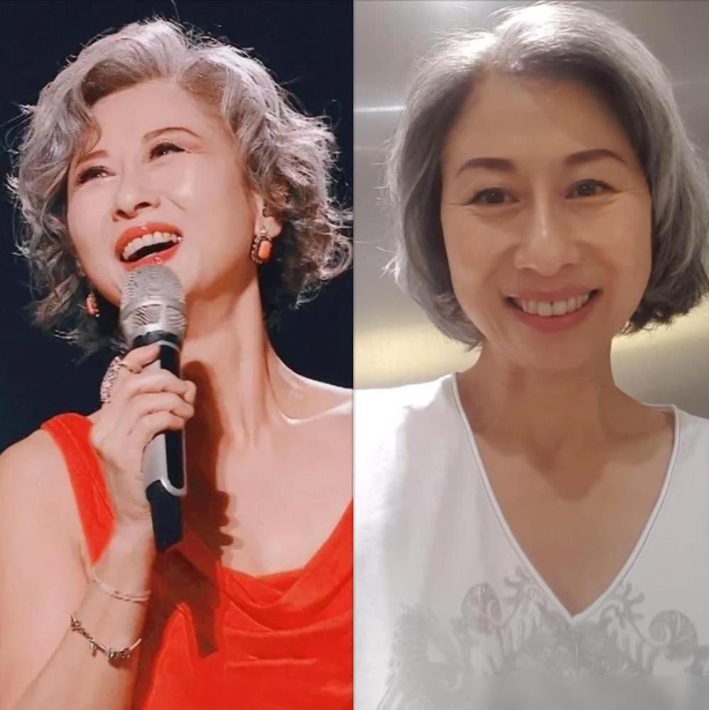 叶倩文惊艳四座:白发自然,裙装优雅,岁月不败"女神范"